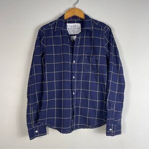 Frank and‎ Eileen Barry Tailored Button Down Classic Fit Shirt Cotton Small Navy